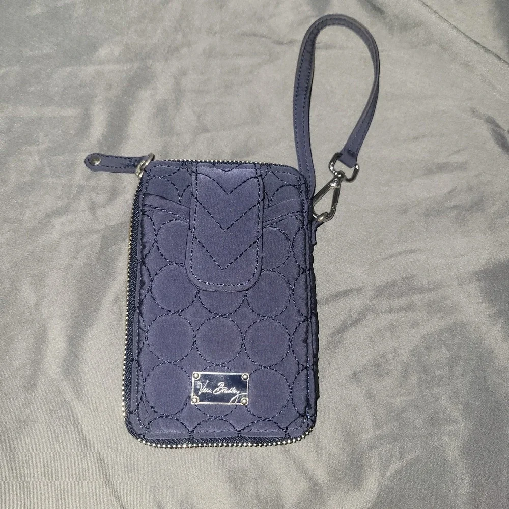 Vera Bradley Navy Smartphone Wristlet